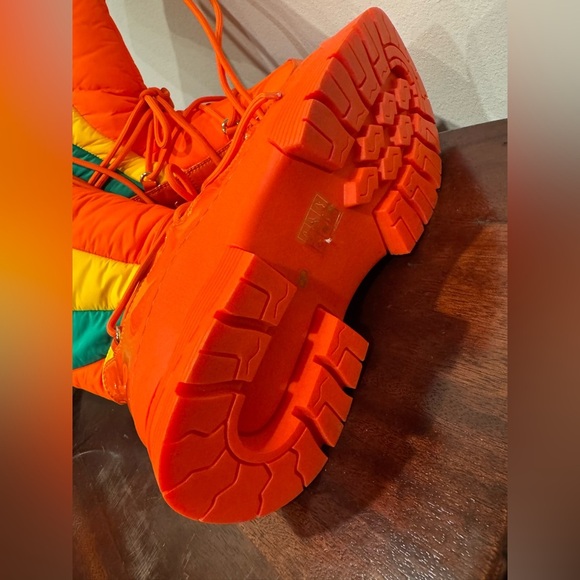 🆕Jeffrey Campbell Skis Snow Boots/ Orange Multi Retro Moon Boot 8 - Picture 5 of 9